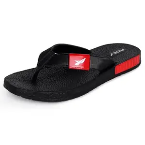 FLITE Men Black Red Slippers-8 UK (42 EU) (FL0330G_BKRD0008)