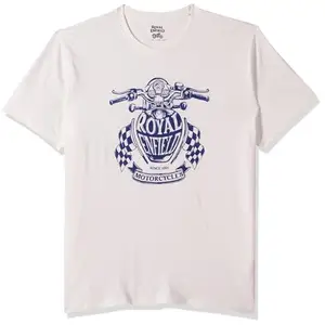 Royal Enfield Men's Classic Fit T-Shirt (TSS240073_White