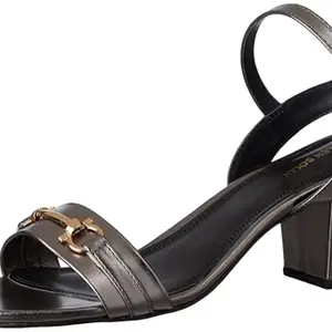 Allen Solly Open Toe Horsebit Detail Block Heels