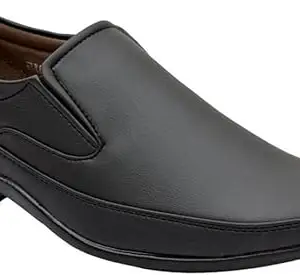 Vitoria Derby Shoes for Men | Shoes for Men with PU Sole | Comfortable & Lightweight |Durable & Trendy Design | Size : 10 | Color : Black,VTR_2TM_AGN_2003BdrBlk_10