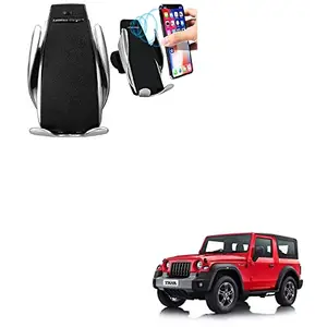 Kozdiko Car Wireless Car Charger with Infrared Sensor Smart Phone Holder Charger 10W Car Sensor Wireless for Mahindra Thar 2021
