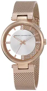 French Connection Analog Silver Dial Women's Watch-FC148RGM