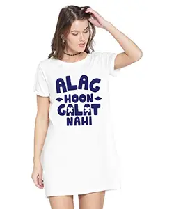 Stylish Cotton Blend Printed T-Shirt for Women | Casual Wear | Soft & Comfortable Fabric | Trendy Short Sleeve (White_Medium_Pack of 1)#7854