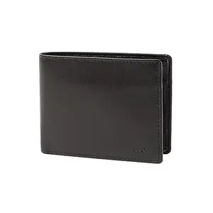 STOP Shoppers Leather Mens Casual Two Fold Wallet (Dark Brown, FRSZ)
