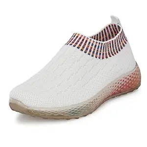 Flavia Women's (FKT/TF0102) White Running Shoes-5 UK (FKT/TF0102/WHT)