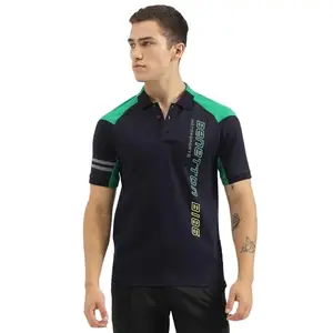 UNITED COLORS OF BENETTON Regular Fit Polo Neck Printed T-Shirt (Size: S)-24P3099J3225I902 Multicolour