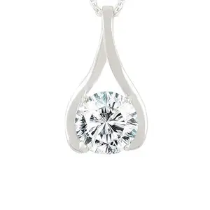 Kirti Sales 11.25 Ratti/10.45 Cart Deluxe Quality Natural Oval Zircon Stone Panchdhatu Pendant/Locket Gold PLATED Gemstone By Lab Certified(Top AAA+) Quality For Unisex