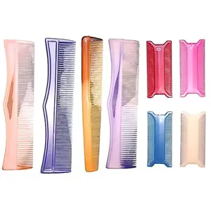 Shine All Purpose Hair Grooming Combs Set Eight Piece | Regular Use | Hairstyle Comb Combo for Women and Men