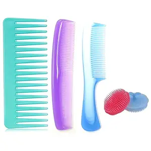 Maple Detangling Premium Hair Comb, Dressing Comb for Women/Men (Multicolour) Combo, Pack of 5
