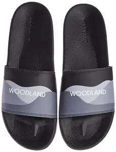 Woodland Men's Grey EVA Slipper-7 UK (41 EU) (DGREY/BLACK)