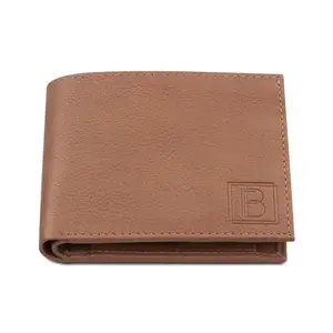 BEARBOND Genuine Leather Wallet with RFID Protection | 3 Card Slots | 2 Currency & Secret Compartments | Zip Compartment | Coin Pocket | for Men and Boys (Rusty Tan)