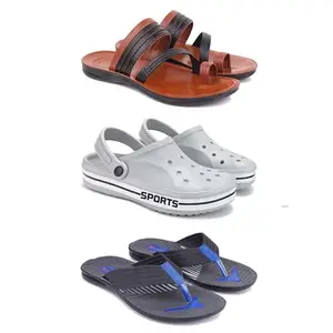 Men's Sandals | Lightweight Wear| Stylish & Easy to Wear For Men's PCV-SAN-(3-COMBO)-3151-3067-3132-8