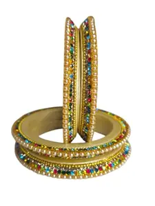 NY LIFESTYLES Traditional Bridal Lakh Bangles for Women & Girl's (2.6)