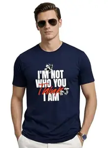 ADRO Mens Printed T-Shirt | Cotton Regular Fit Streetwear Tshirt | Trendy Graphic Design Casual T Shirt for College & Outings