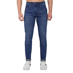 MEGHZ Men Marcos Regular Blue Jeans (34)