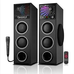 TRONICA Twin Tower 80W Bluetooth Party Speaker/Home Theater System