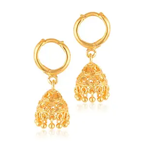 Vivastri Beautiful & Elegant Golden Jhumki Earrings For Women And Girls-VIVA1778ERG