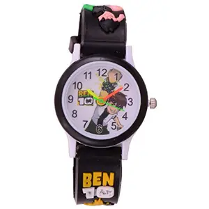S S TRADERS Excellent Black Ben 10 Kid's Analogue Watch - Good Gifting Watch- Kids Favorate