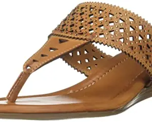 Bata Women GIRONA THONG Brown Heels (5718332) 5, UK