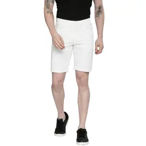 Visit the The Indian Garage Co Store The Indian Garage Co Men Slim Fit Solid Mid-Rise Chino Shorts