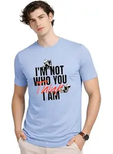 ADRO Mens Printed T-Shirt | Cotton Regular Fit Streetwear Tshirt | Trendy Graphic Design Casual T Shirt for College & Outings