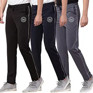 BLUECON Men's Active wear Polyester Trackpant (Combo Pack of 3)
