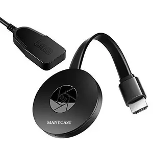 ManyCast® 4K WiFi Mobile to TV Connector Miracast Screen Mirroring Casting External Antenna for Stable Signal & Easy Plug-and-Play (M1 HDMI DONGLE)