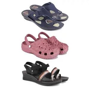 Trendy Open-Toe Sandals for Women – Soft Padded Footbed, Summer Wear | (COMBO-3)-1973-O24-1960-8-EURO-39