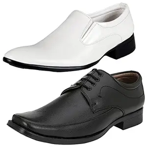 Relaxed Formal Shoes/Party Shoes/ 2 Shoes Combo with Free 2 Belt for Men and Boys (BAZAAR10271_PV-LNG-1002) Multicolor