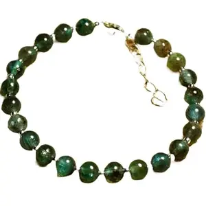 LKBEADS Apatite Bracelet with Silver Plated Clasp – 8mm Round Beads – Smooth Cut – 7 inch adjustable – Healing, Fashion, Gift, Spiritual, Yoga|LK_STACK_00619