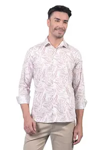 Crimsoune Club Men's Pink Printed Shirt (XXL)