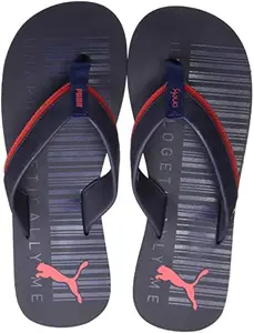 Puma Unisex Adult One8 Flip V6 IDP Peacoat-High Risk Red Sandal-7 Kids UK (38300402)