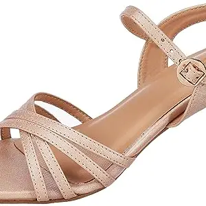 Bata Women's REX E Pink Heeled Sandal-5 Kids UK (6615015)