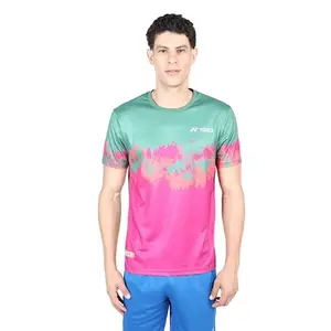 YONEX Polyester Regular Unisex-Adult Badminton Tshirt (Medium 2667_Fairway S)