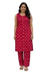 Women’s Printed Kurta with Pants Set