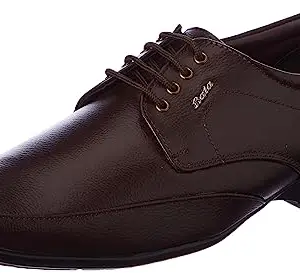 Bata Men's Slip-on Formal Shoes - Brown (9 UK) (8214191)