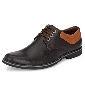 Centrino Formal Shoe for Men | Soft Cushioned Insole for All-Day Comfort | Stylish & Elegant Design | Perfect for Office, Business Casual & Formal Attire 8254-6_Brown_9