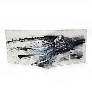 CRAFTSEVER Canvas Wallet for Men and Boys 6 Card Holder Wallet,bi fold Canvas Printed Genuine Wallet and Purse Card Holders for Men (Tan)