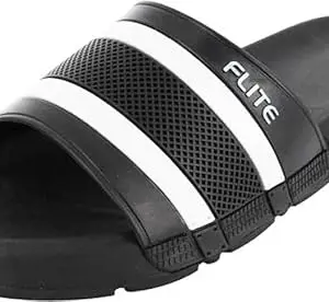 FLITE Men'S Flip Flop (Black White, Numeric_8)