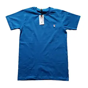 Enterprise Cotton Stylish Ravishing Men Tshirts (Blue, 2ss-1-blue_22)