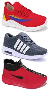 TYING TYING Multicolor (9221-9287-9064) Men's Casual Sports Running Shoes 6 UK (Set of 3 Pair)