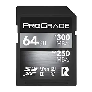 ProGrade Digital SDXC UHS-II V90 Memory Card (128GB), Silver, (Secure-Digital-Cards) price in India.