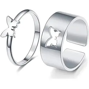 Butterfly couple ring