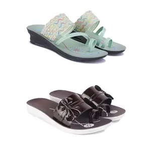Women's Comfortable Sandal,Casual Lightweight Sandal for Everyday Wear | TP-(COMBO-2)-1954-1987-7