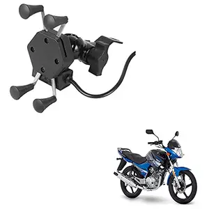 Auto Pearl -Waterproof Motorcycle Bikes Bicycle Handlebar Mount Holder Case(Upto 5.5 inches) for Cell Phone - Yamaha YBR 125