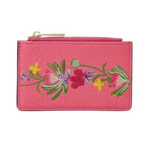 Accessorize London Women's Embroidered Card Holder
