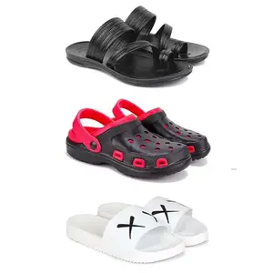 DRACKFOOT Men's Sandals | Lightweight Wear| Stylish & Easy to Wear For Men'S GRT-SAN-(COMBO-3)-3152-3017-3029-10