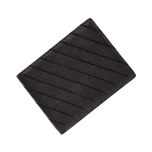 Slim PU Wallet with Coin Pocket, Black Designer Artificial Leather Wallet for Men (Brown)