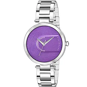 Niyati Nx Analogue Purple Dial Women's & Girl's Watch(Purple dial& Silver Strap)
