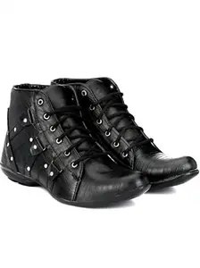 Men?s Shoes ? Stylish, Comfortable & Durable Footwear for Casual, Formal, Sports & Outdoor Activities-Black-Boot-7